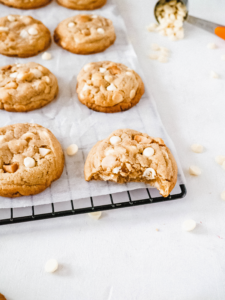 Cookies chocolat blanc macadamia au beurre noisette