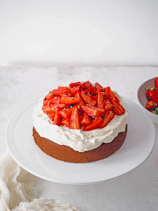 Gâteau vanille fraise