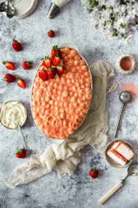 Tiramisu fraises biscuits roses de Reims