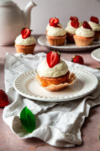 Cupcakes fraises verveine