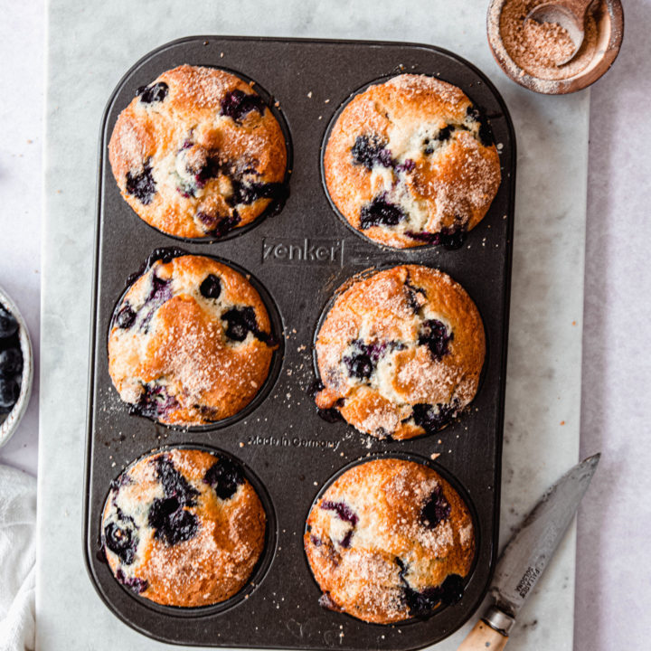 Muffins myrtilles chocolat blanc