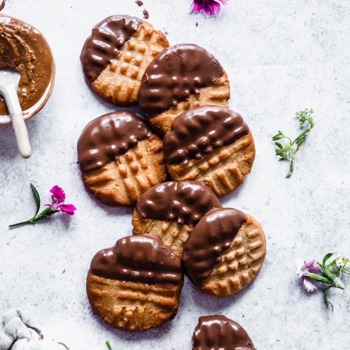 Biscuits beurre de cacahuètes chocolat