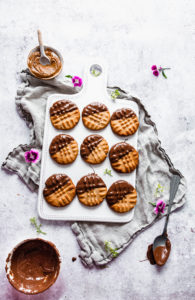 Biscuits beurre de cacahuètes chocolat