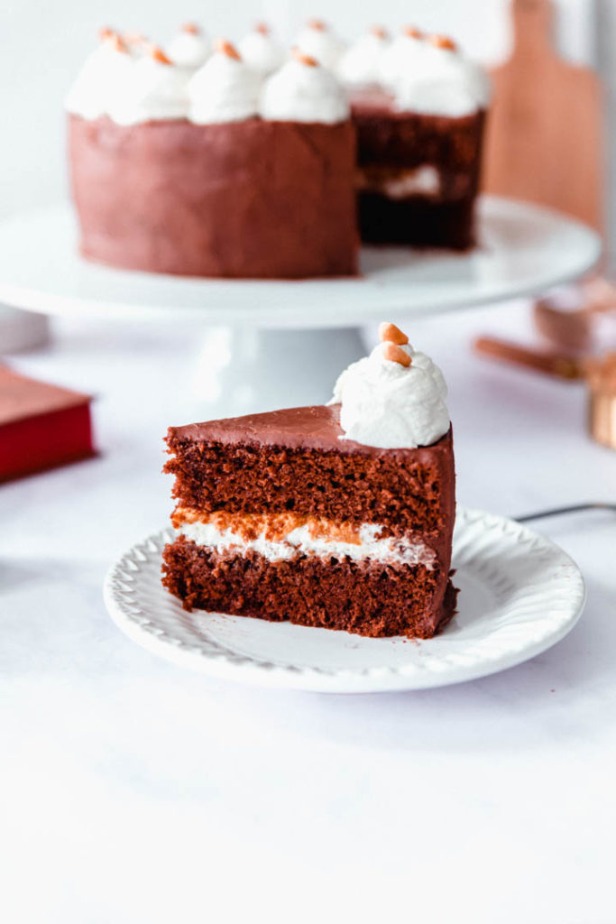 Layer cake chocolat beurre de cacahuètes - Made in Clem's